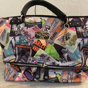 Unique Harley Davidson Purse - Motorcycle and Harley Logo themed